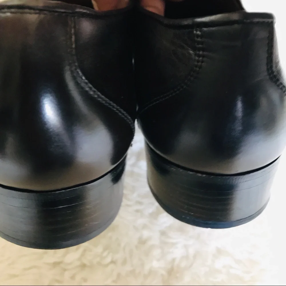 Gucci Dark Brown Loafers/Slips On w/ GG Logo Dress Men’s Shoes 42.5 US 8.5 - Picture 6 of 15